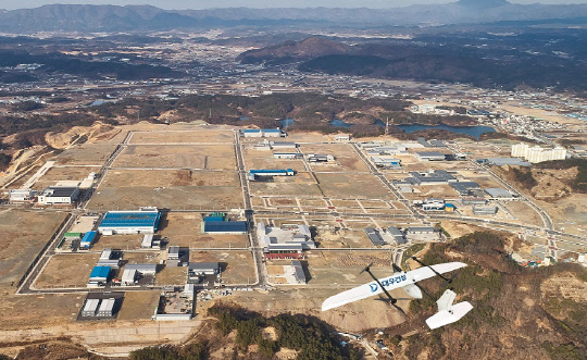 대우건설 경북 경산지식산업단지 현장 전경.  대우건설 제공